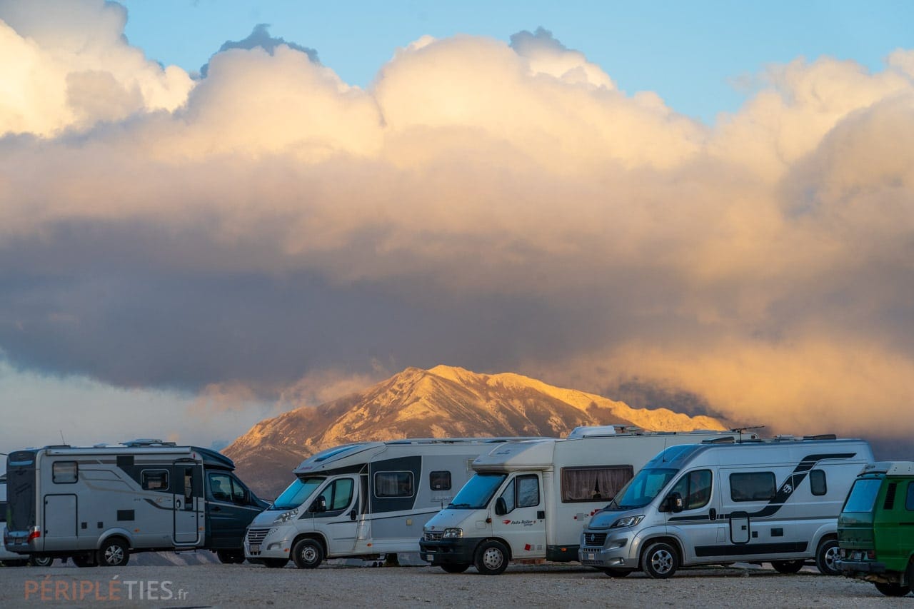 motorhome travel in italy