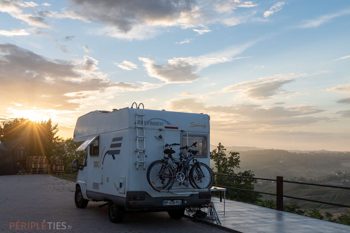 motorhome travel in italy