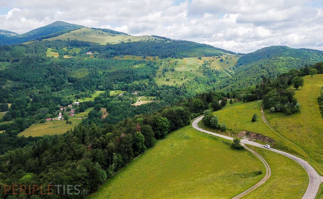 The Vosges peak road by van and motorhome